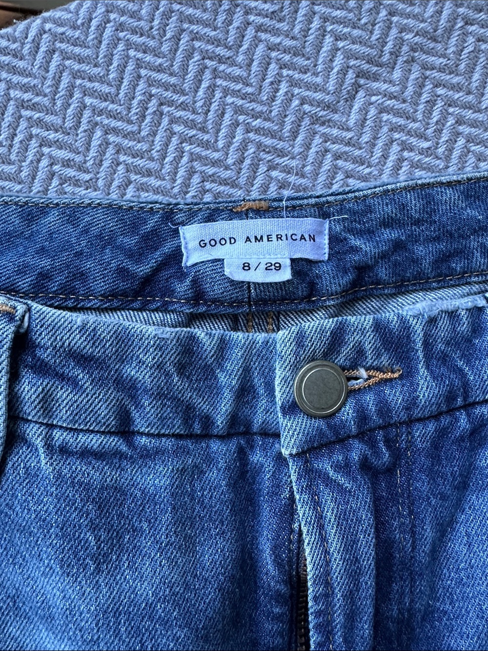 Good American High-Rise Classic Blue Denim Jeans size 8/29